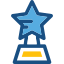 Award Icon with Star Top and Gold Base